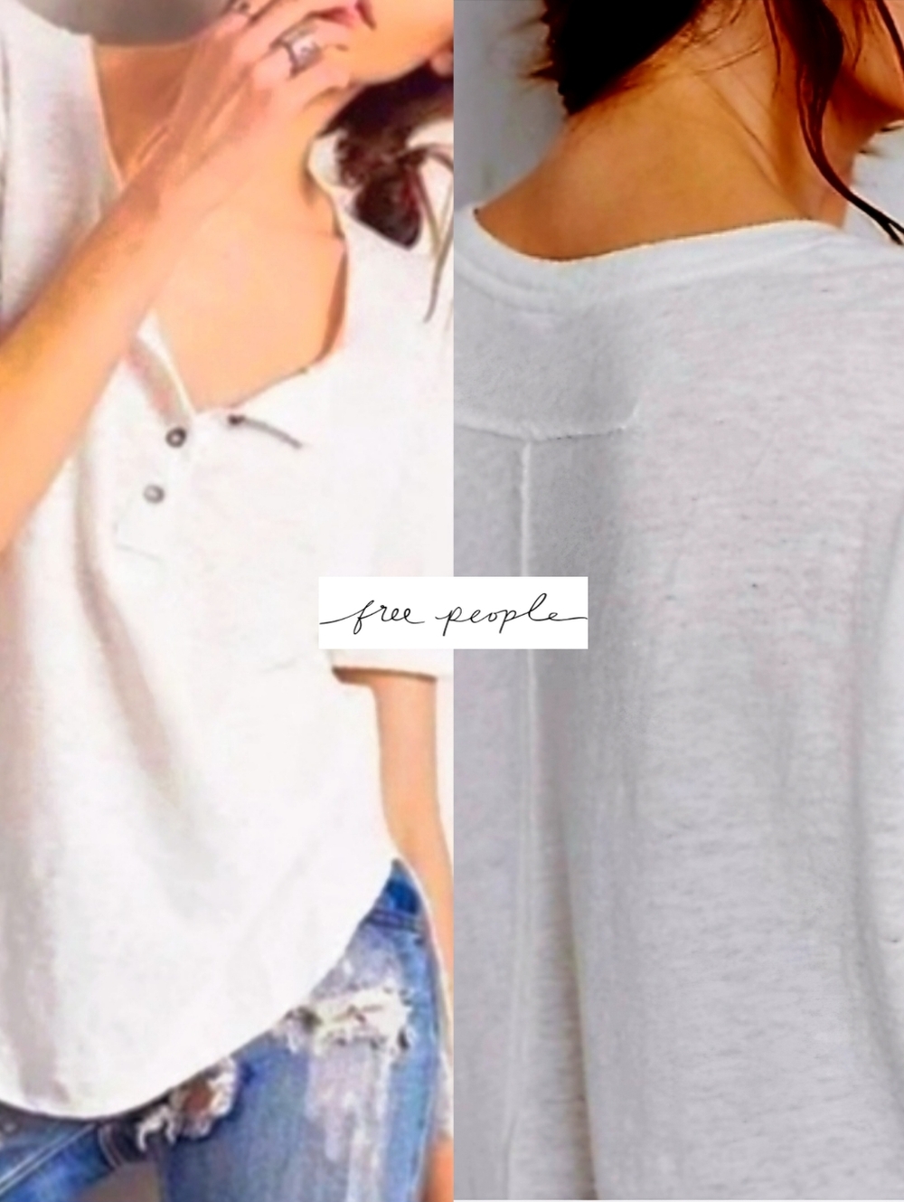 Free People Weekend Henley Tee